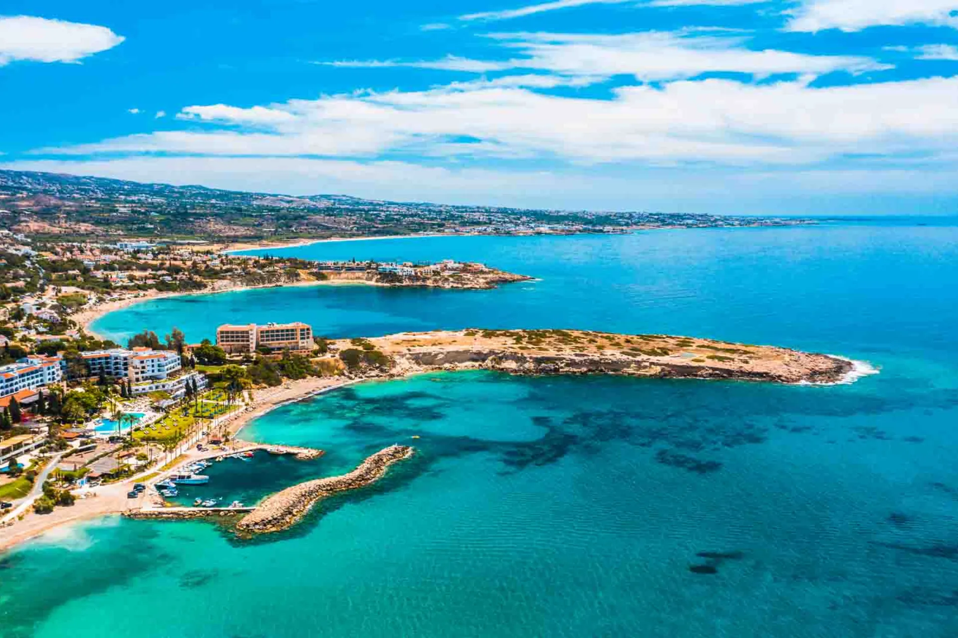 Paphos sett från luften