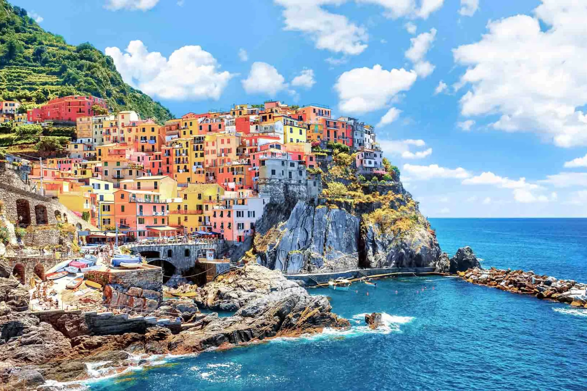Den färgglada kuststaden Manarola Den färgglada kuststaden Manarola