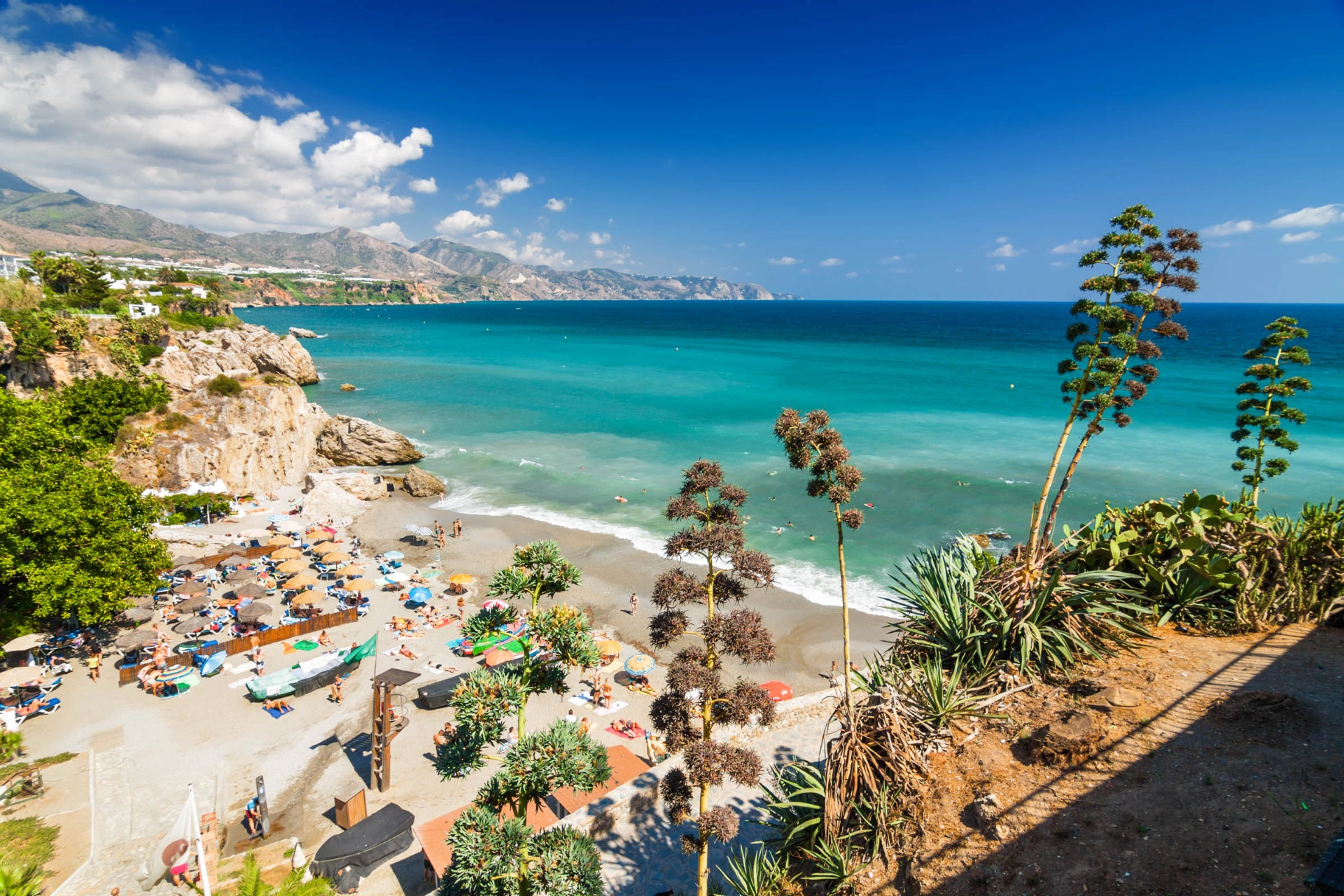 Utsikt från Balcón de Europa i Nerja