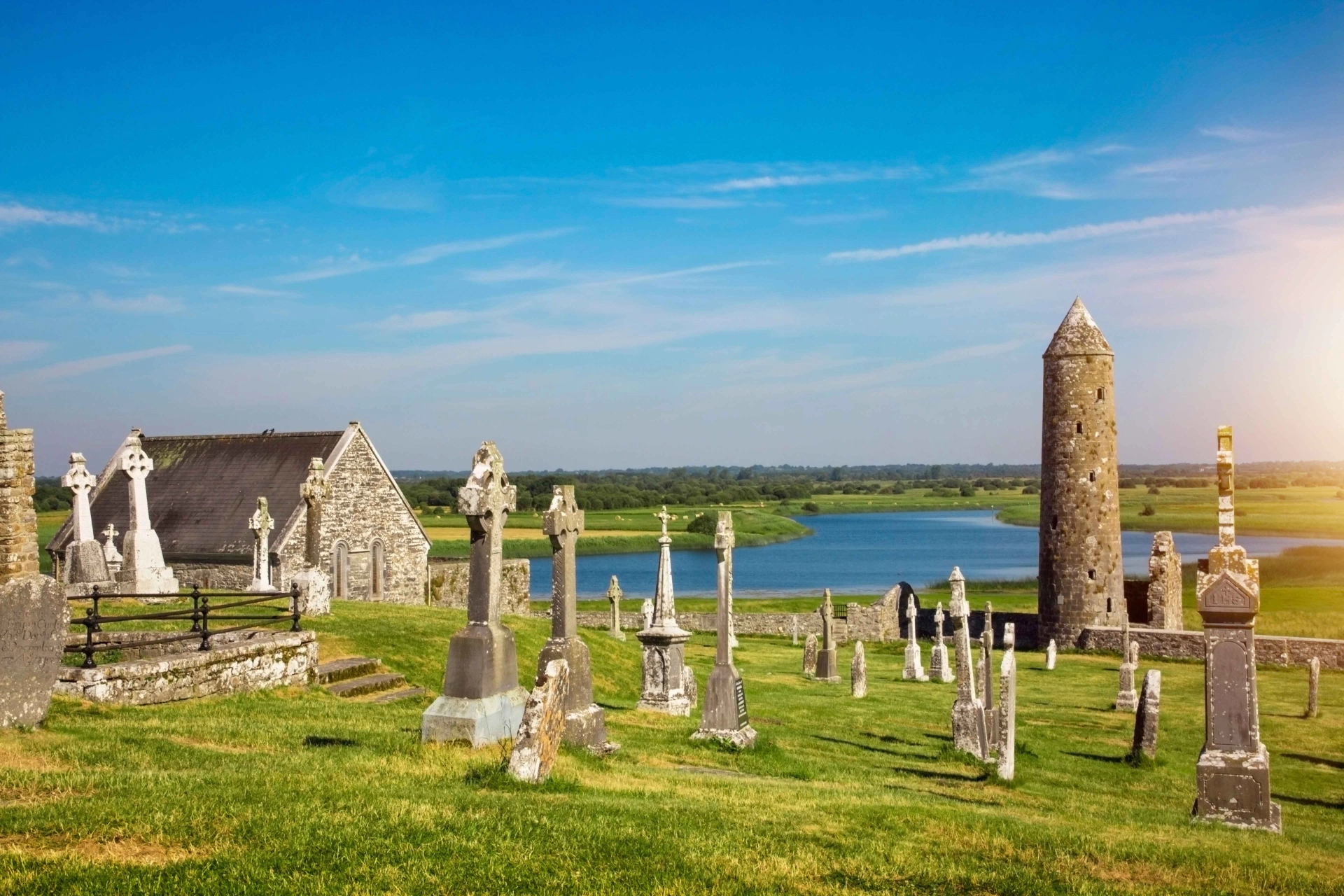 En del av klostret Clonmacnoise