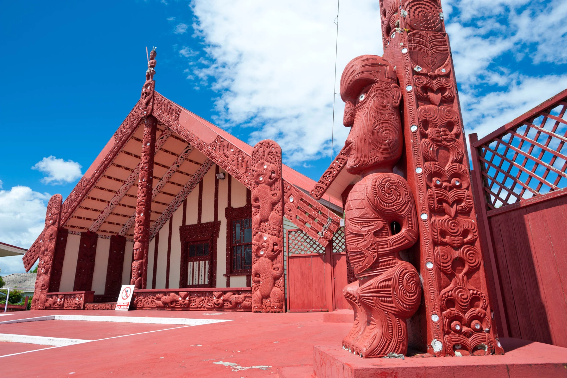 Māori-möteshus i Rotorua