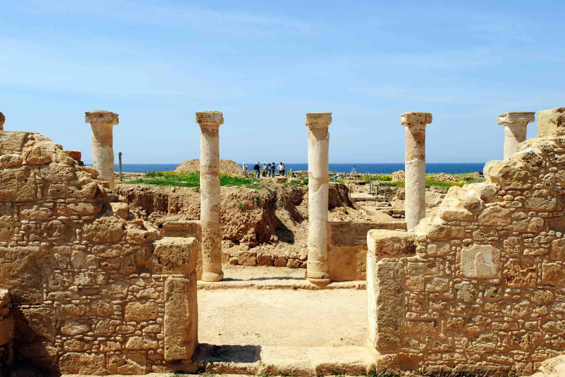 Paphos arkeologiska park täcker stora delar av antika Paphos