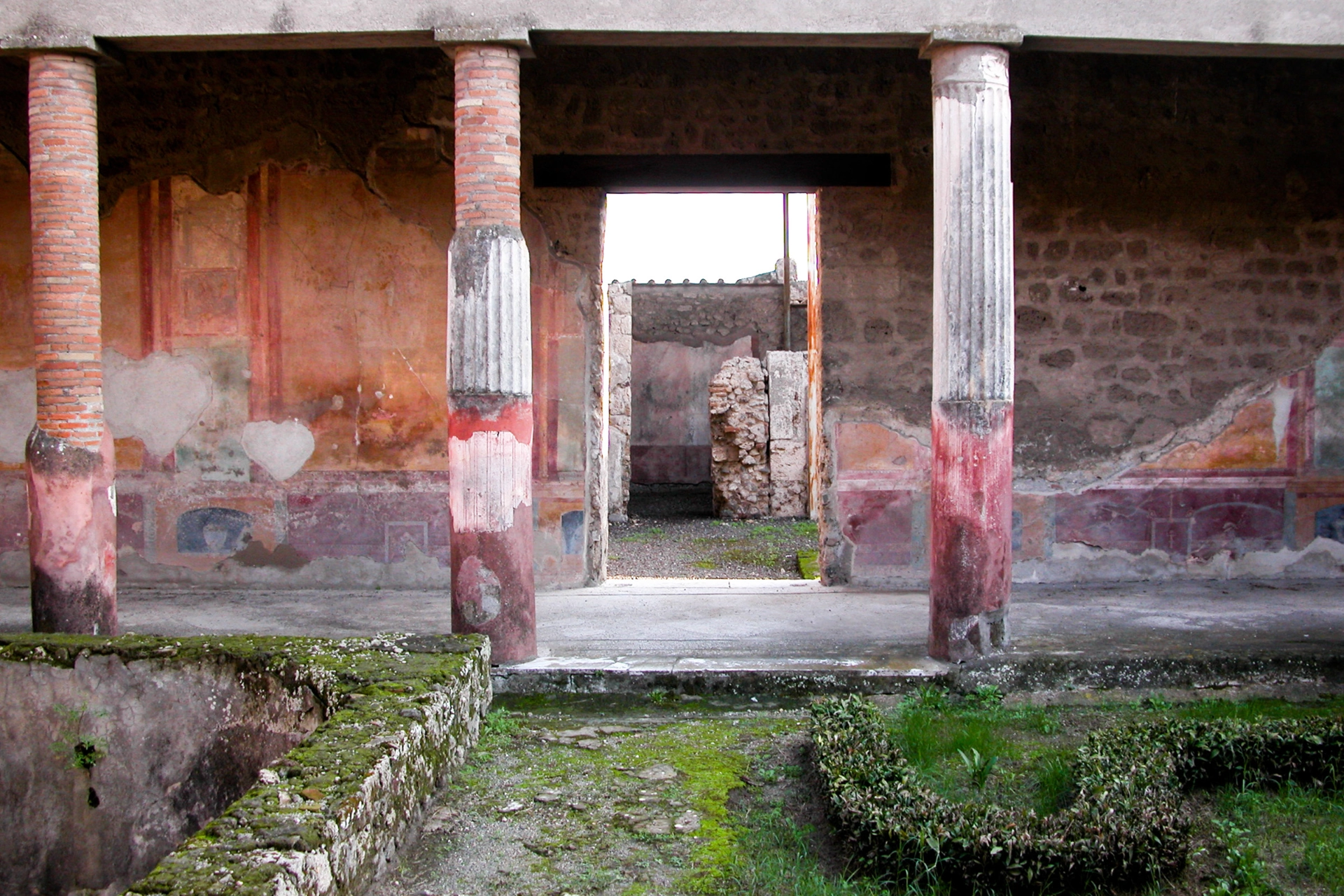 Badinrättningar (termer) i ruinbyn Pompeji