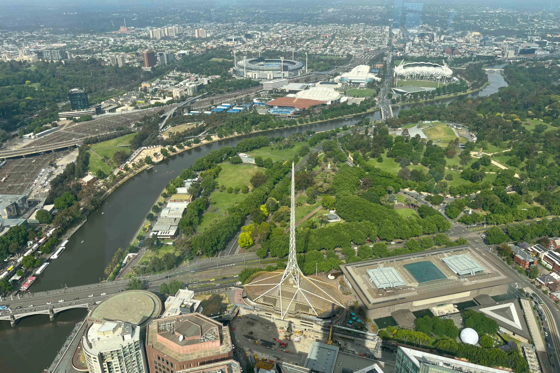 Utsikt över Melbourne från Eureka Skydeck