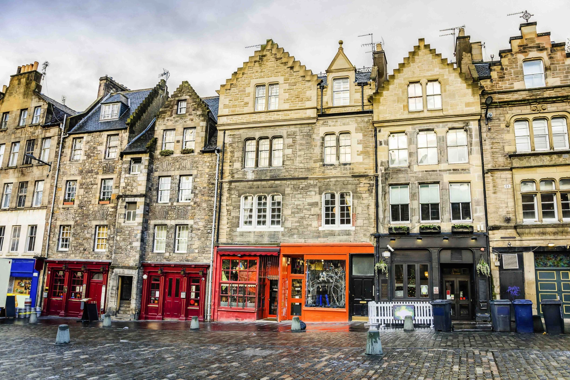 Husfasader i Edinburgh