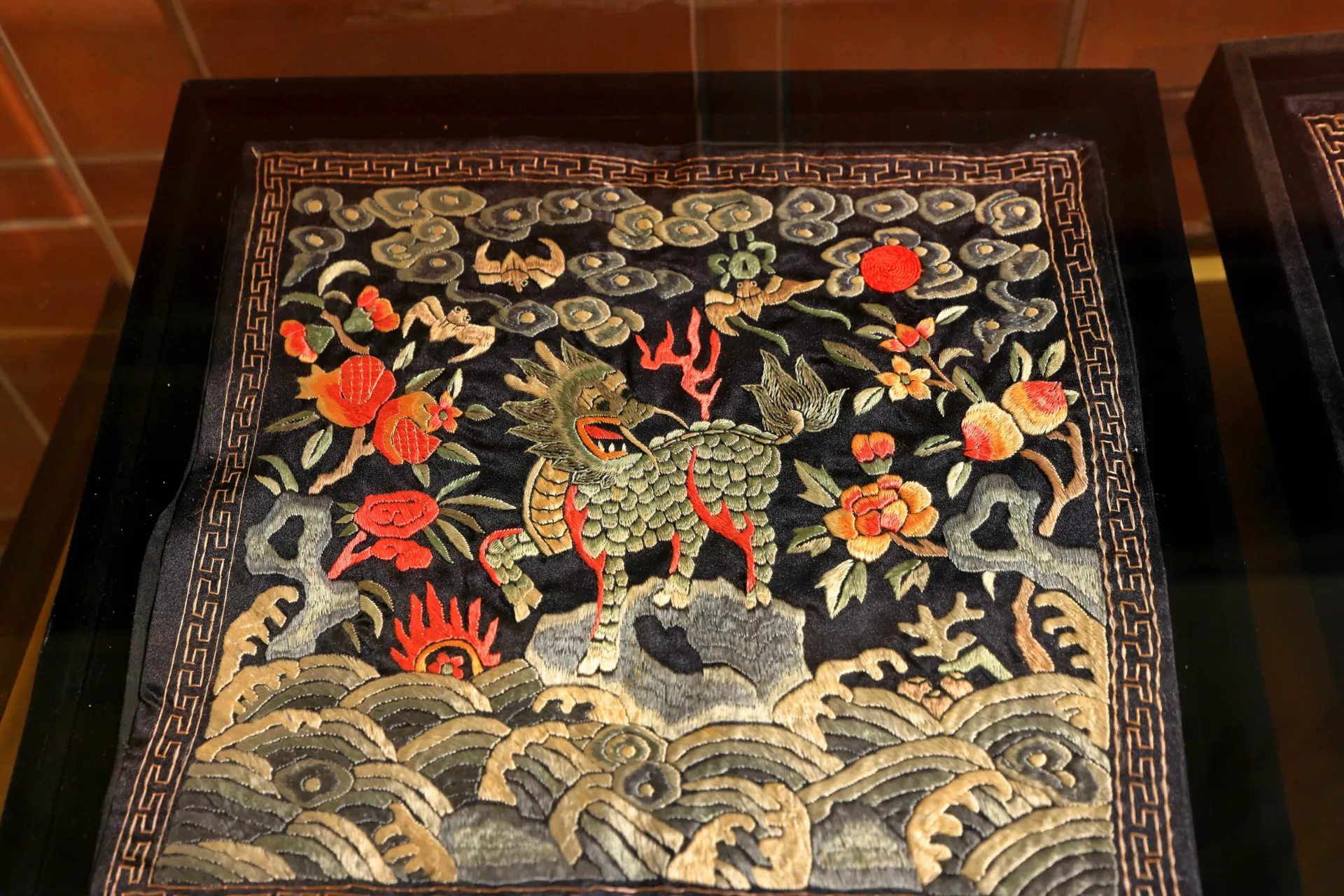 Traditionell kinesisk ämbetsbroderi, ofta kallad mandarincirkel