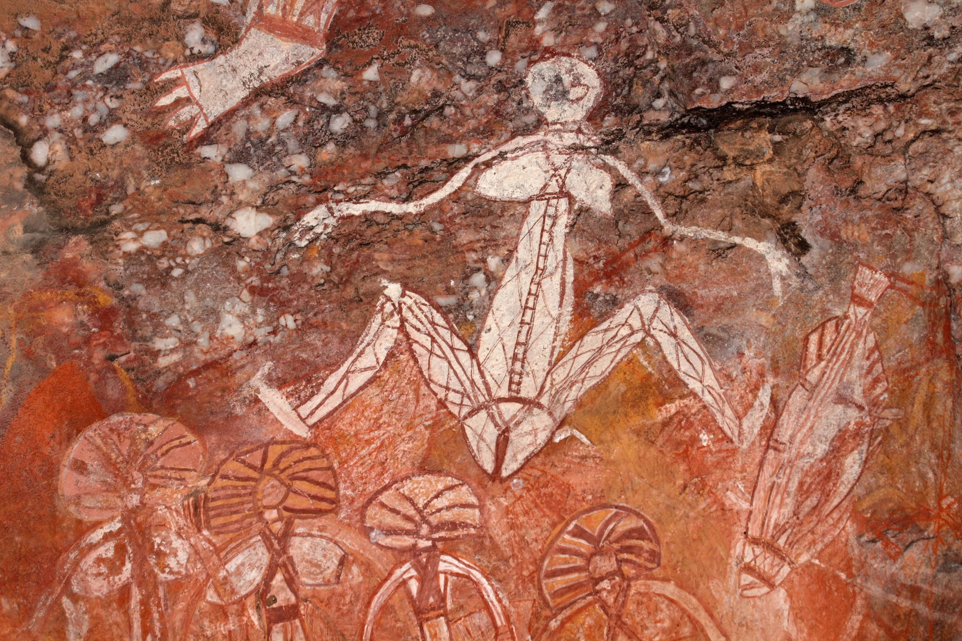Aboriginisk klippkonst från Kakadu National Park