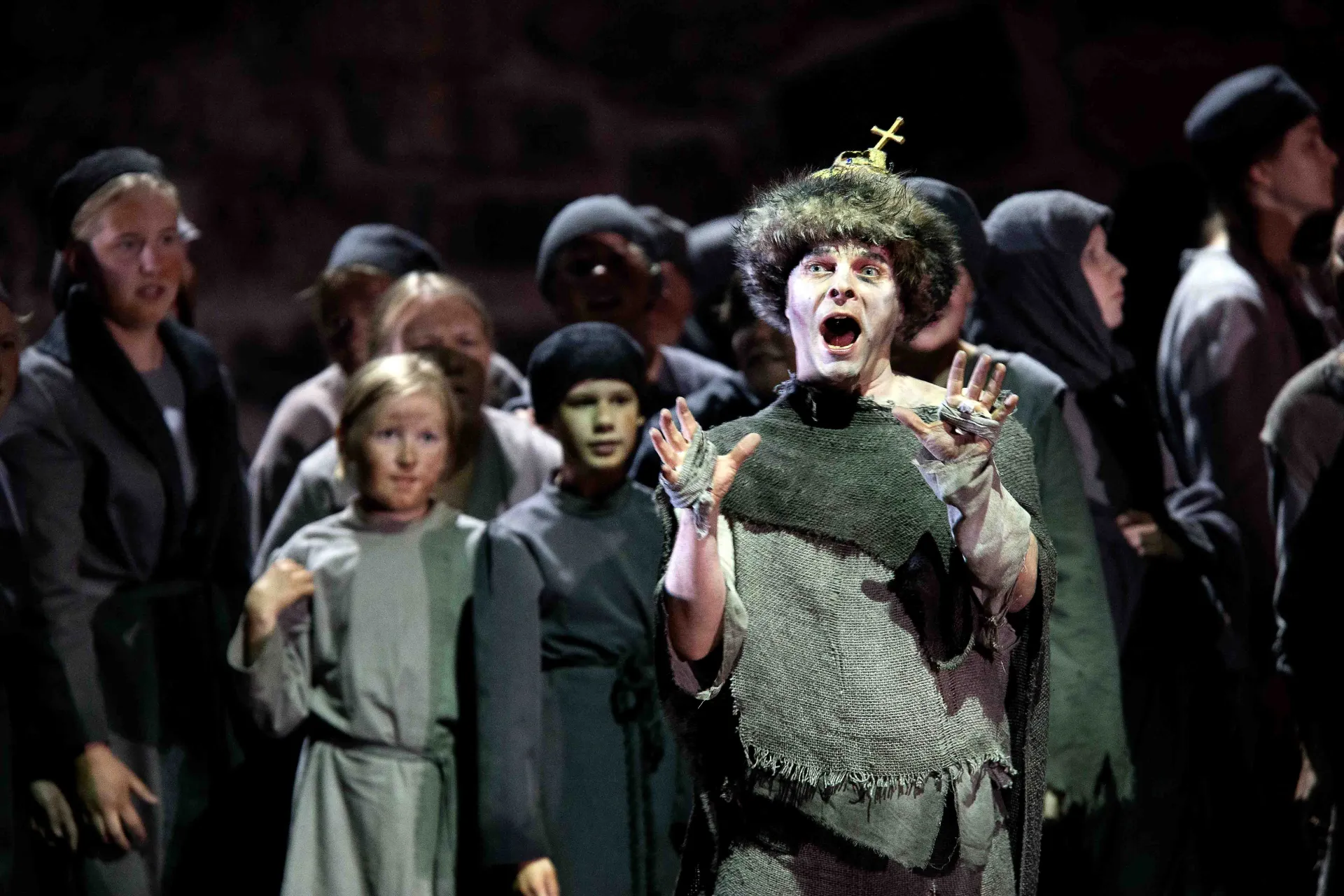 Scen ur Boris Godunov Scen ur Boris Godunov