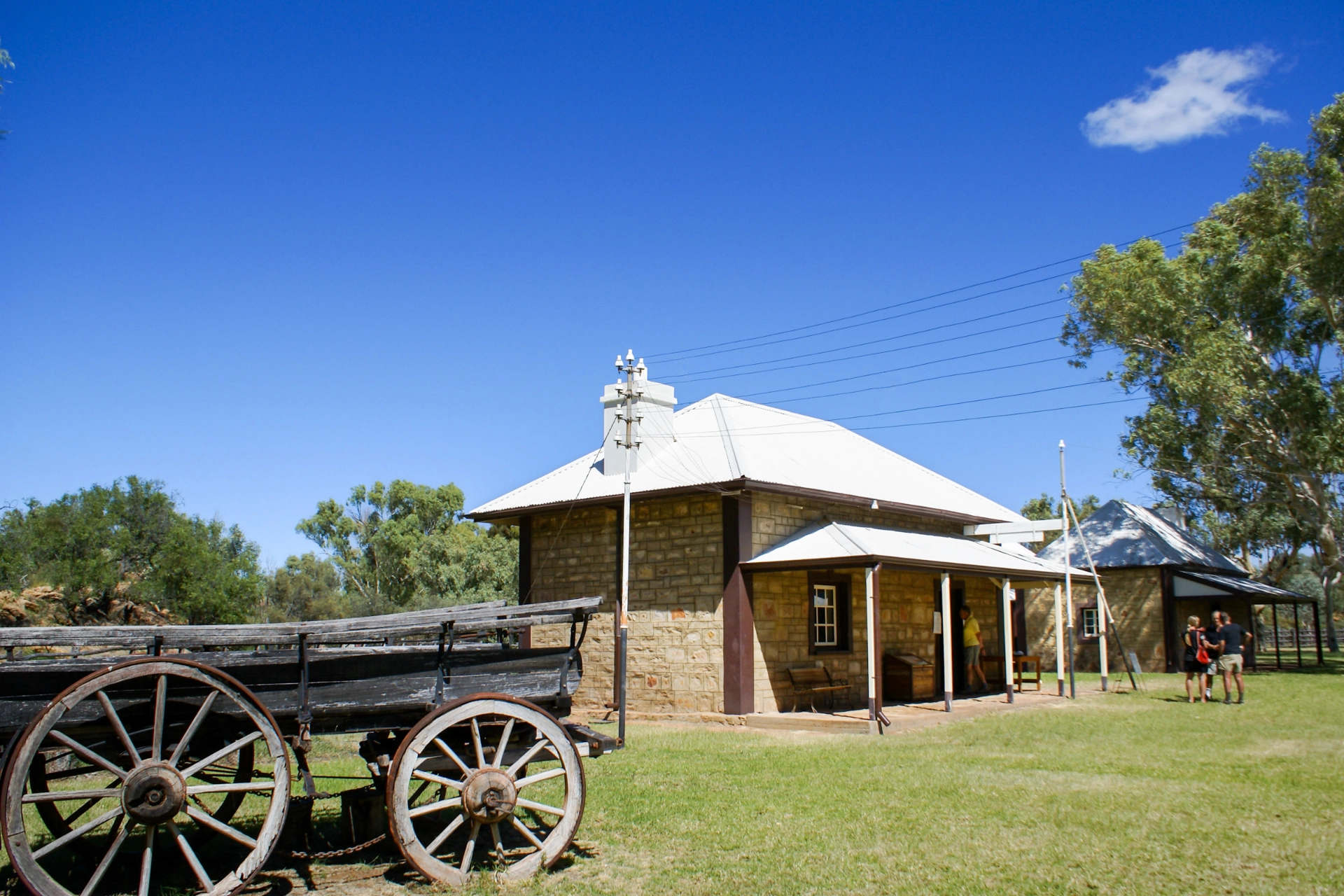 Alice Springs Telegraph Station byggdes 1872