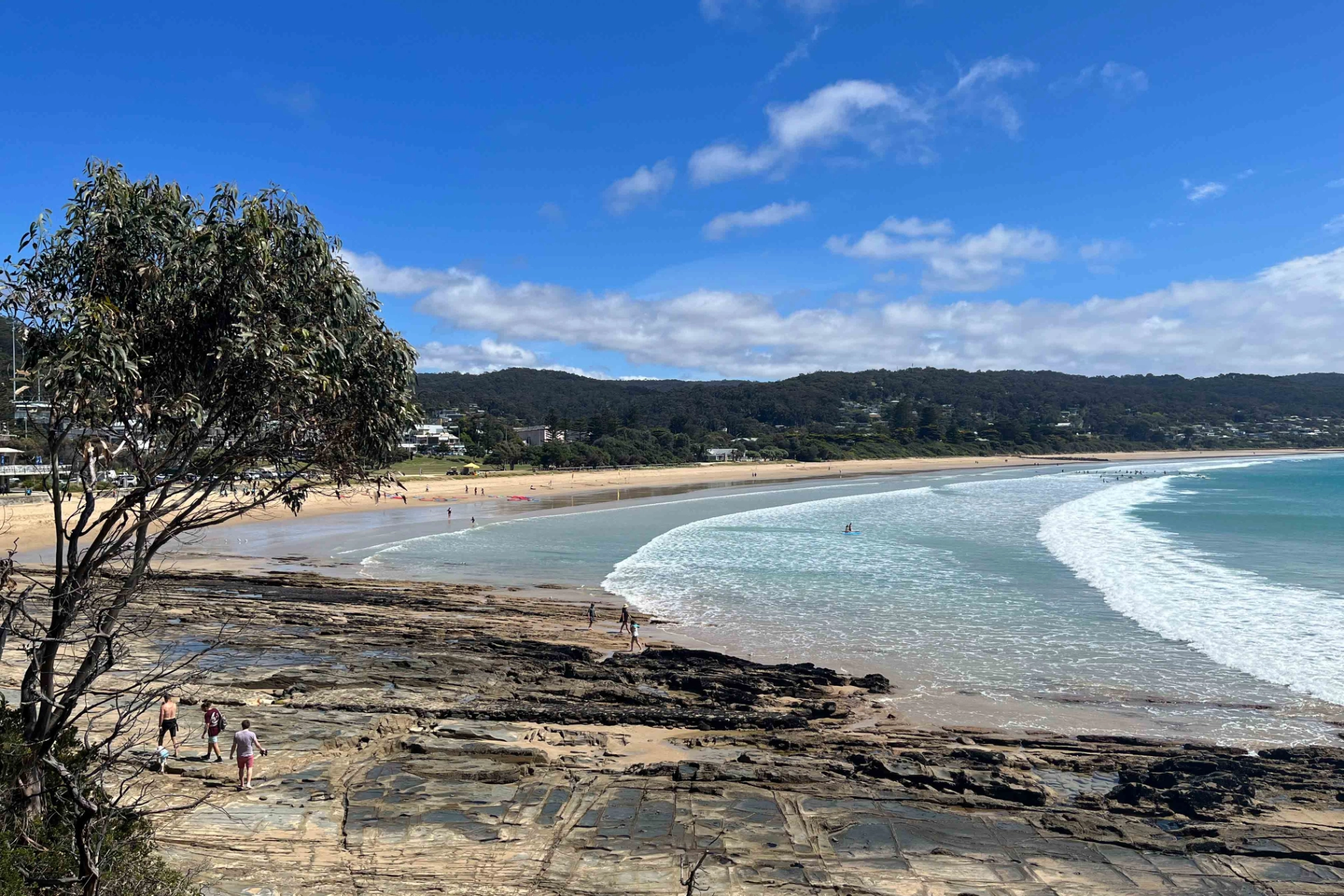 Lorne Beach - känd för sin långa, gyllene sandstrand och bra surfmöjligheter