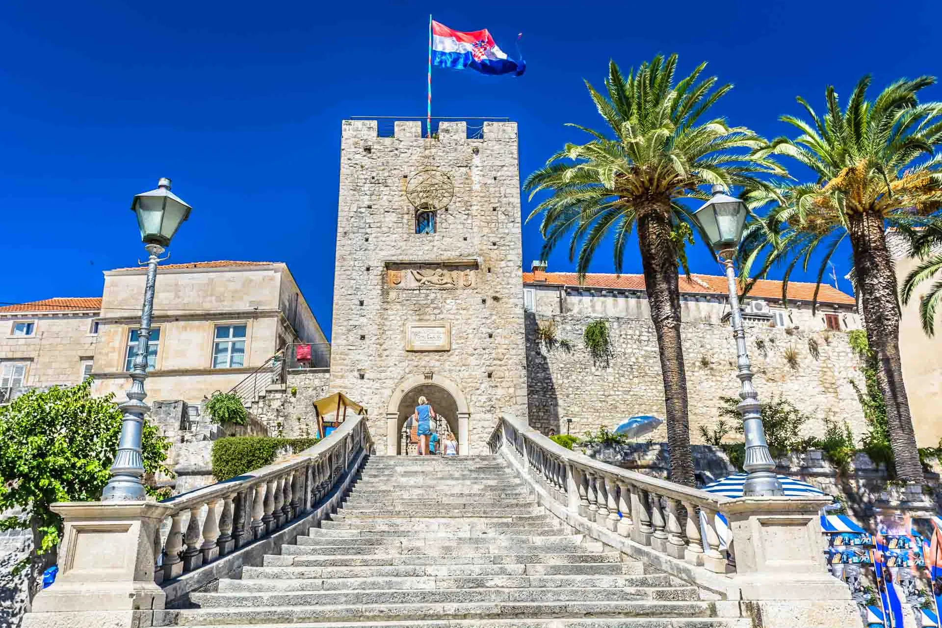 Ingången till den historiska staden Korčula