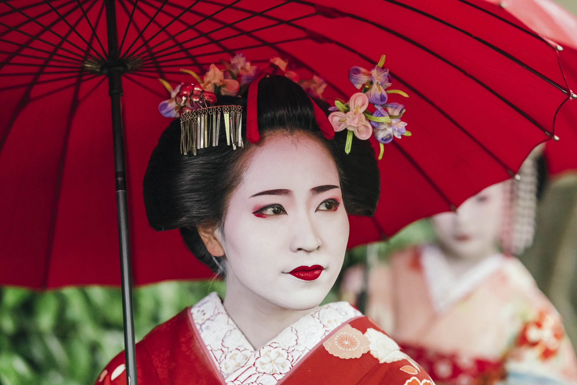 En geisha-lärling kallas maiko