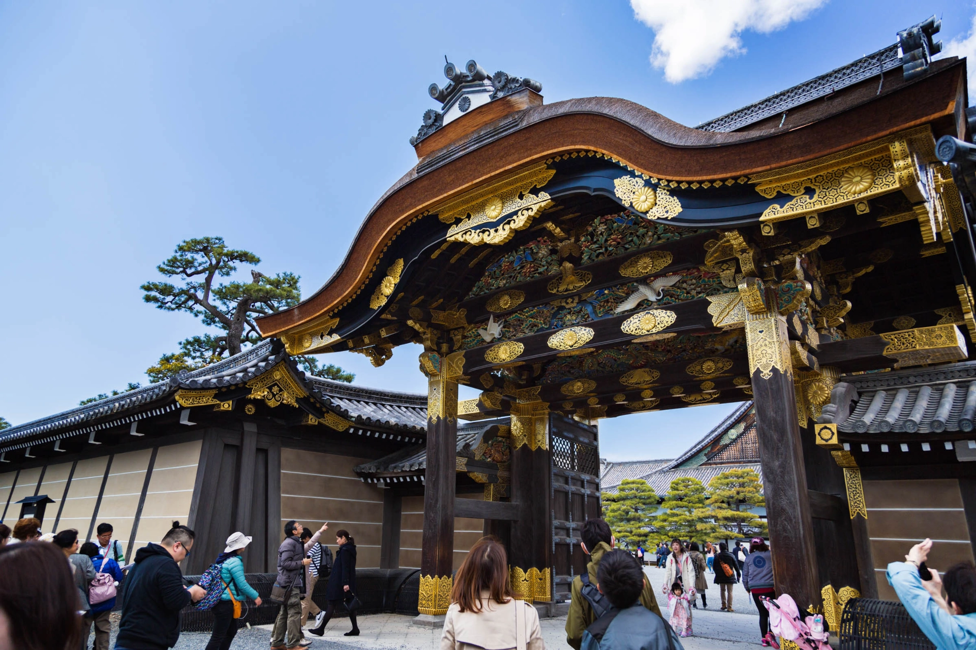 Ingången till Nijo-borgen, Kyoto