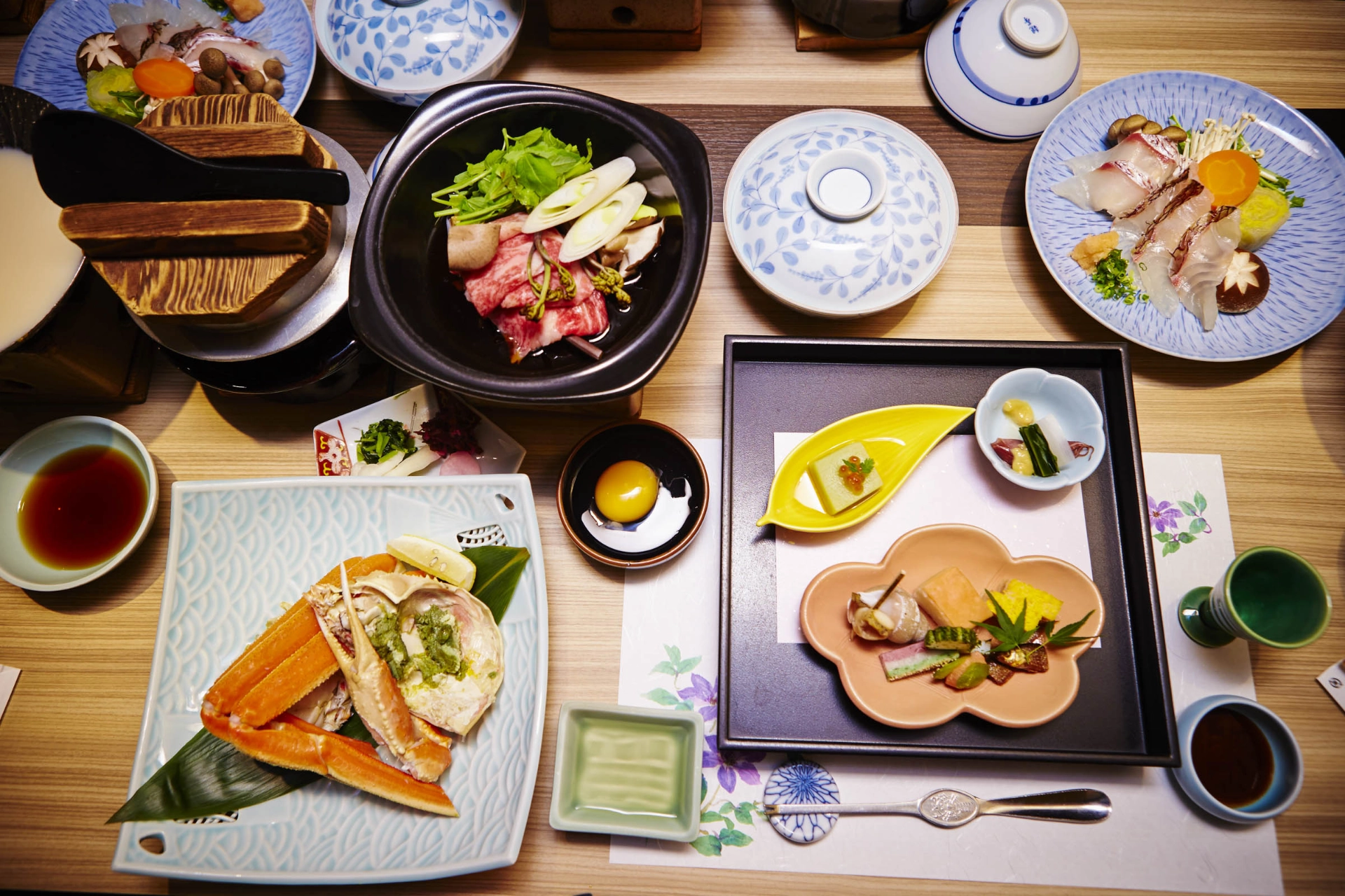 En traditionell kaiseki-middag
