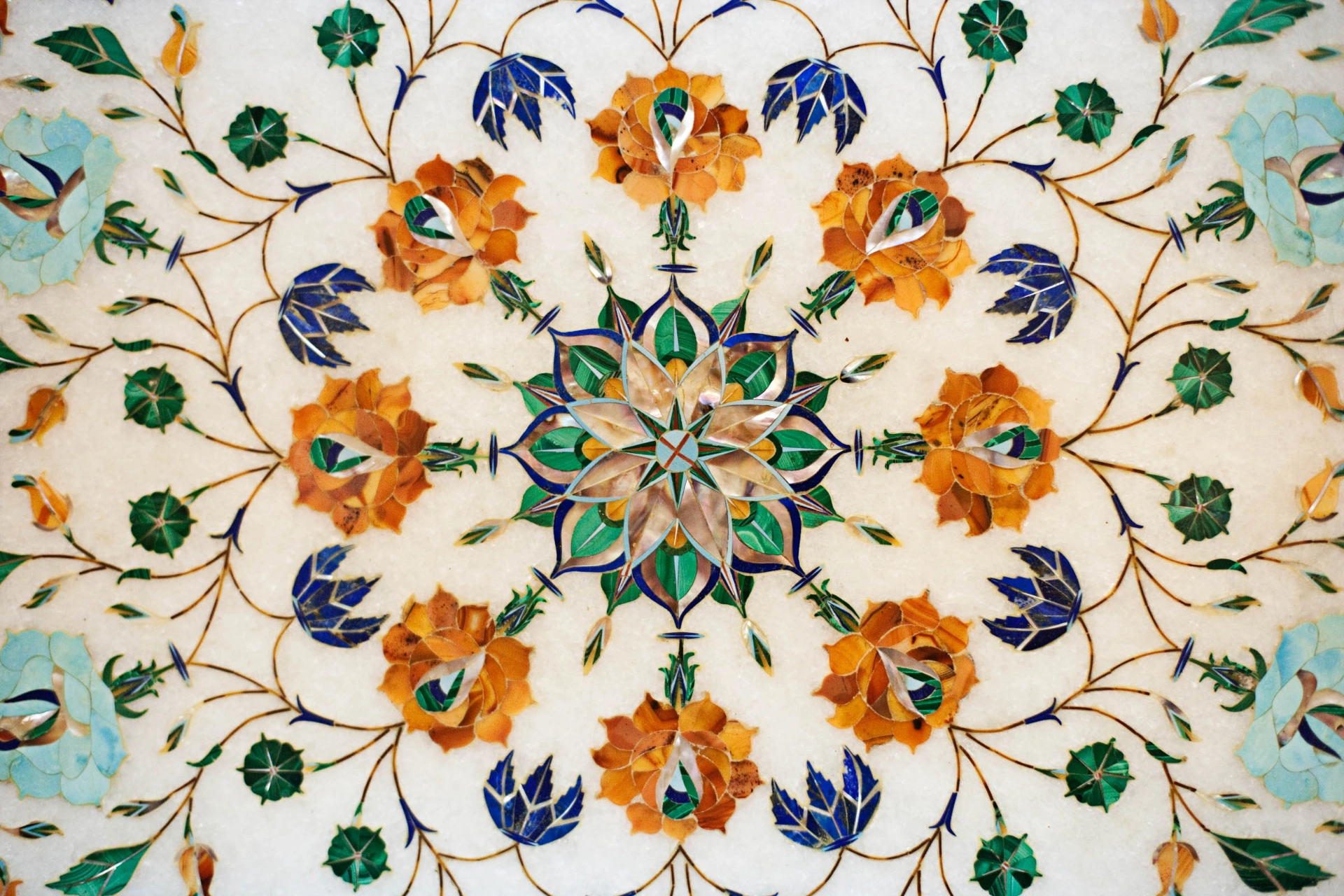 Marmordekoration, Agra