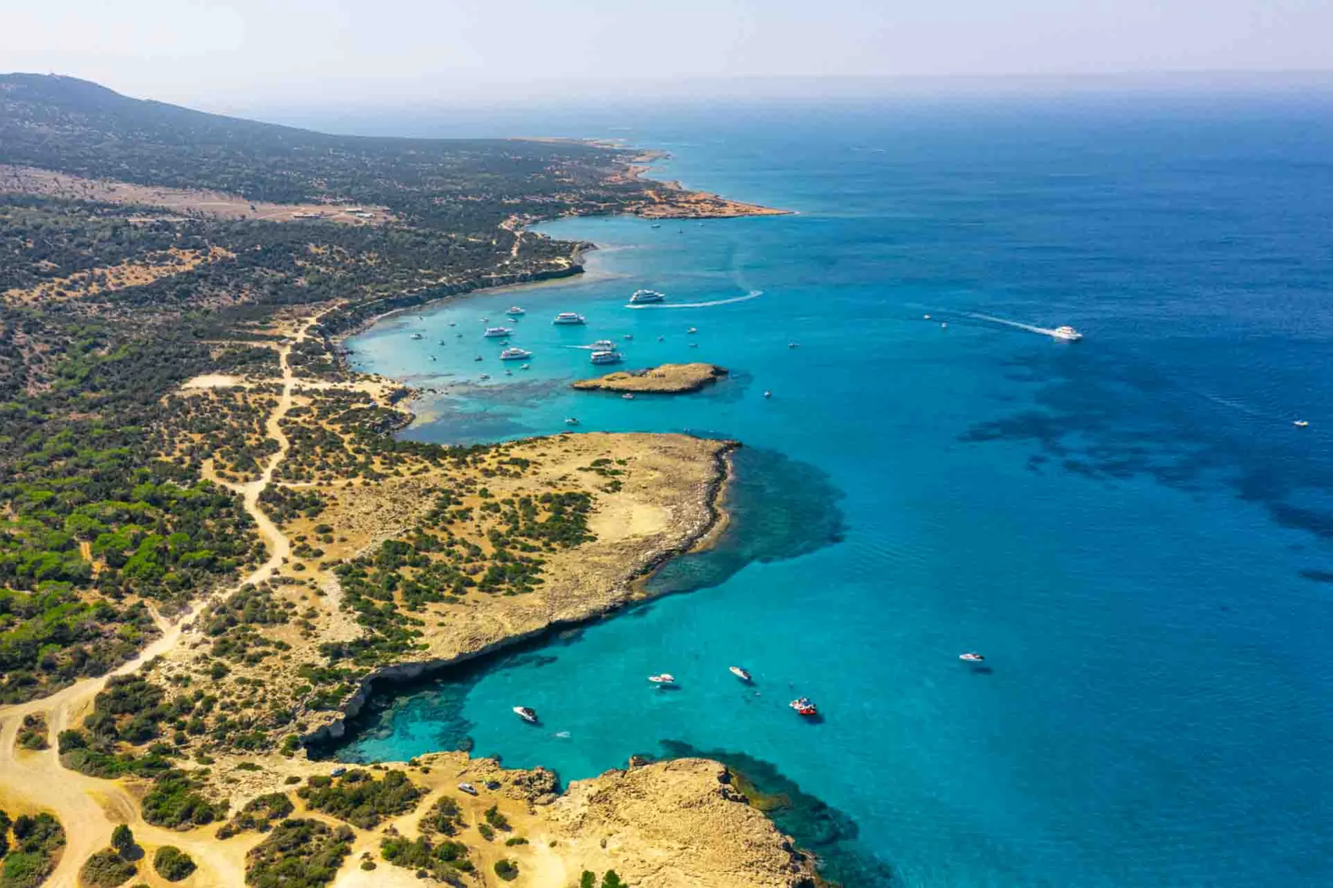 Akamas naturreservat sett från luften