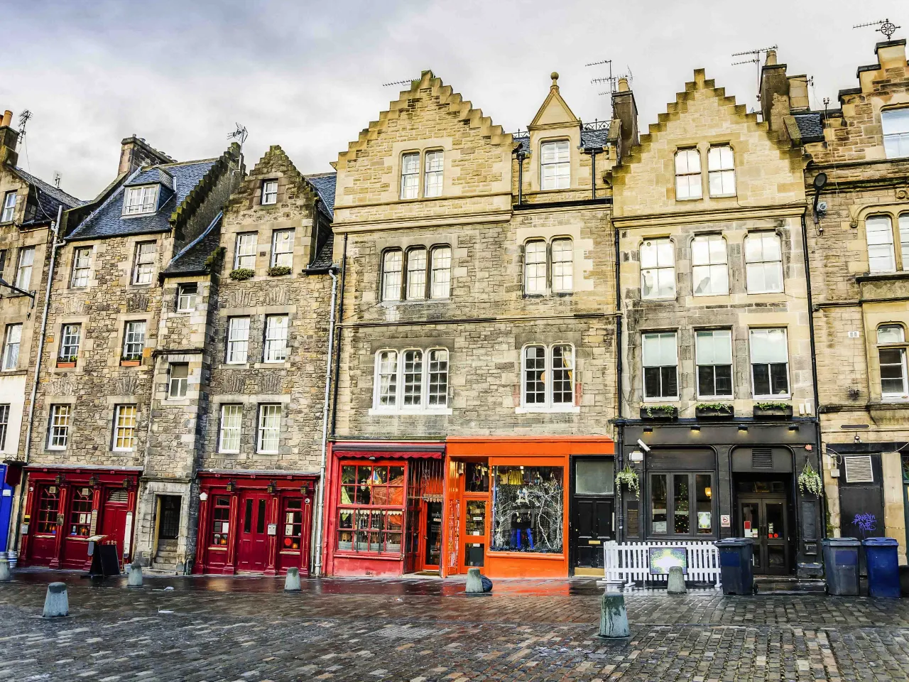 Husfasader i Edinburgh