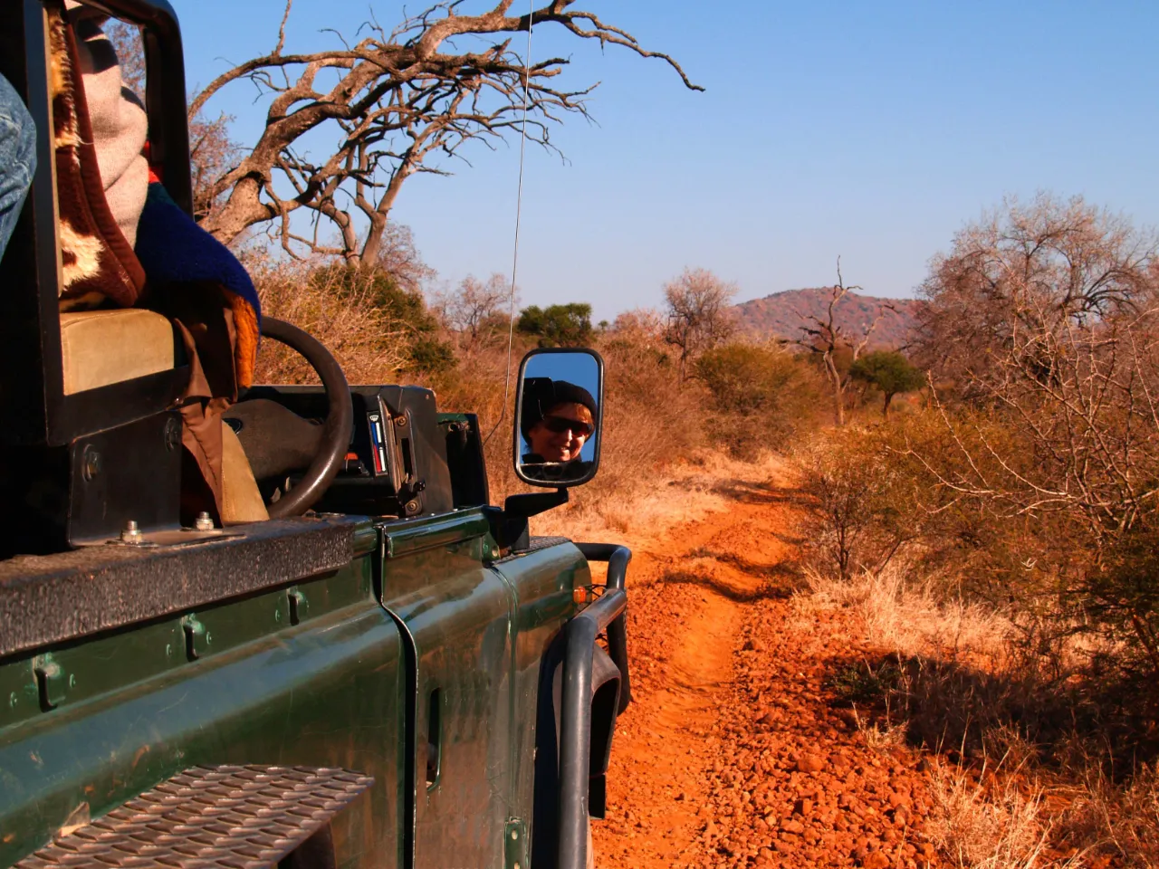 Typiska safari-hjulspår