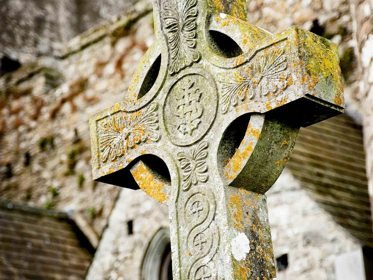 Keltiskt kors vid Rock of Cashel Keltiskt kors vid Rock of Cashel