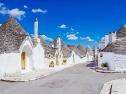 De unika trulli-husen i Alberobello
