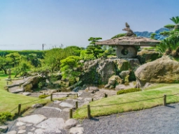 Landskapsträdgård i Kagoshima