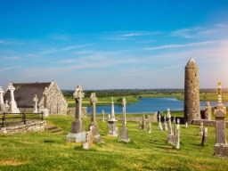 En del av klostret Clonmacnoise