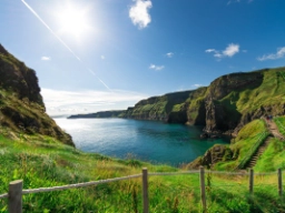Kustlandskap vid Carrick-a-Rede-repbron