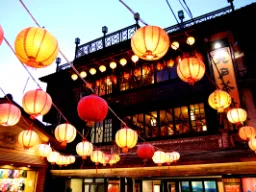 Nattmarknad i Jiufen