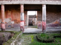 Badinrättningar (termer) i ruinbyn Pompeji