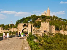 Tsarevets-fästningen i Veliko Tarnovo, Bulgariens medeltida huvudstad