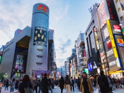 Övergångsställe i Tokyos Shibuya-distrikt