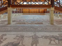 Romerska mosaiker i Dionysos villa, som ligger i Paphos arkeologiska park