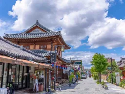Den charmiga stadsdelen Jeonju Hanok Village
