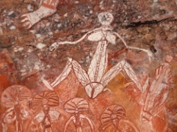 Aboriginisk klippkonst från Kakadu National Park