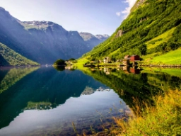 Utsikt över Sognefjorden från Flåm
