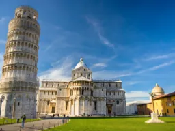 Det lutande tornet och domkyrkan i Pisa Det lutande tornet och domkyrkan i Pisa