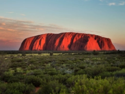 Majestätiska Ayers Rock