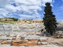 Den romerska amfiteatern i Siracusa