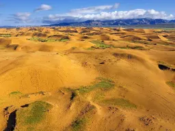 Elsen Tasarkhai-sanddynerna i Mongoliet – kända som 'Mini-Gobi' med en blandning av öken och stäpp