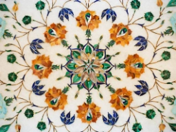 Marmordekoration, Agra