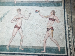 Golv-mosaik i Piazza Armerina