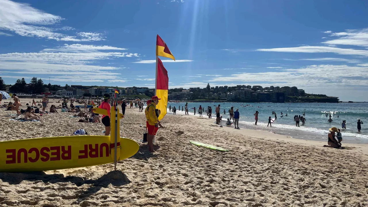 Bondi Beach vid Sydney Bondi Beach vid Sydney