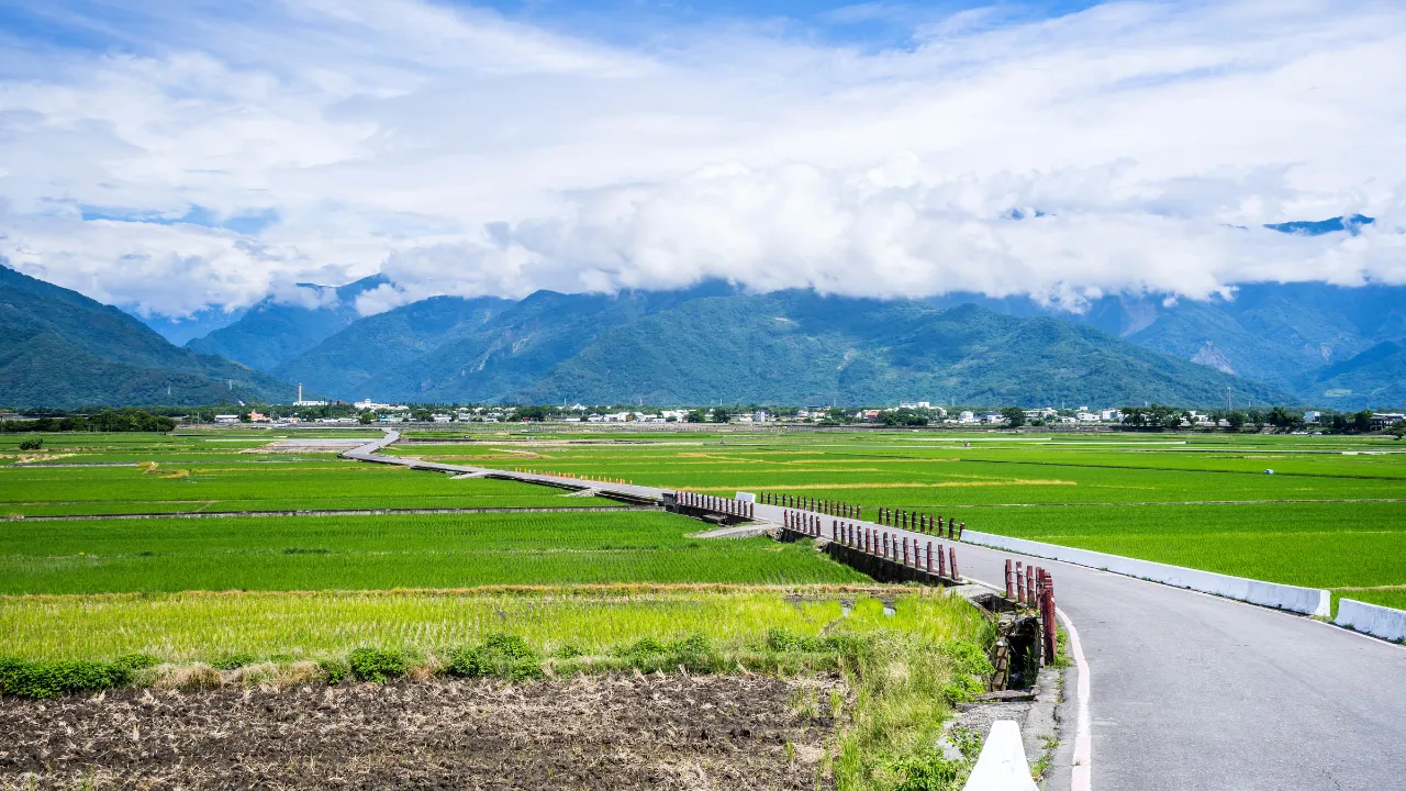 Från Chishang i Taitung-provinsen