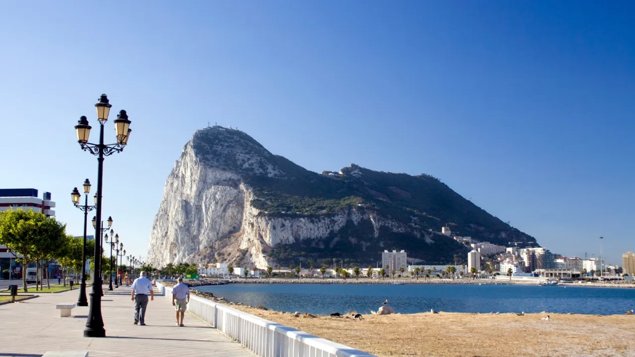 Den engelska kronkolonin Gibraltar