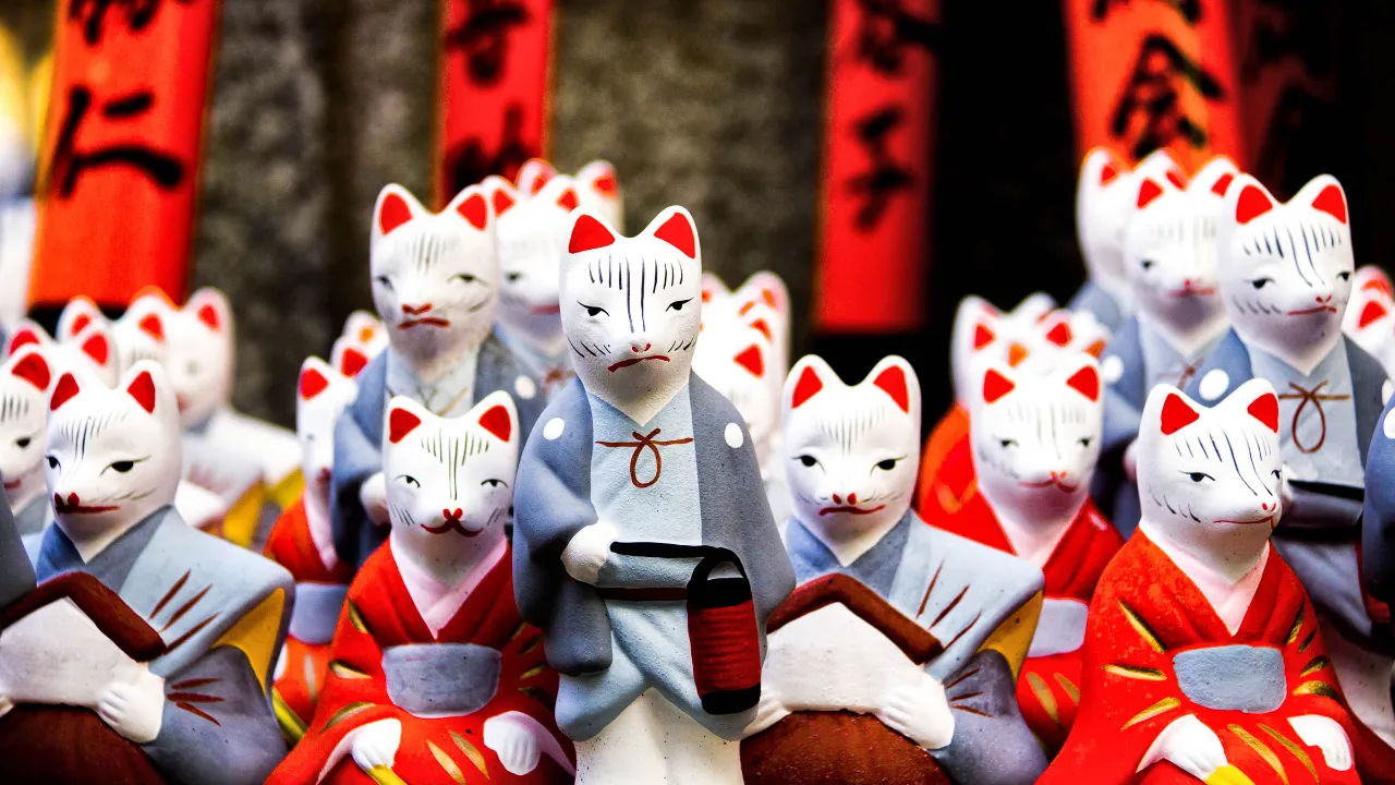 Traditionella japanska figurer