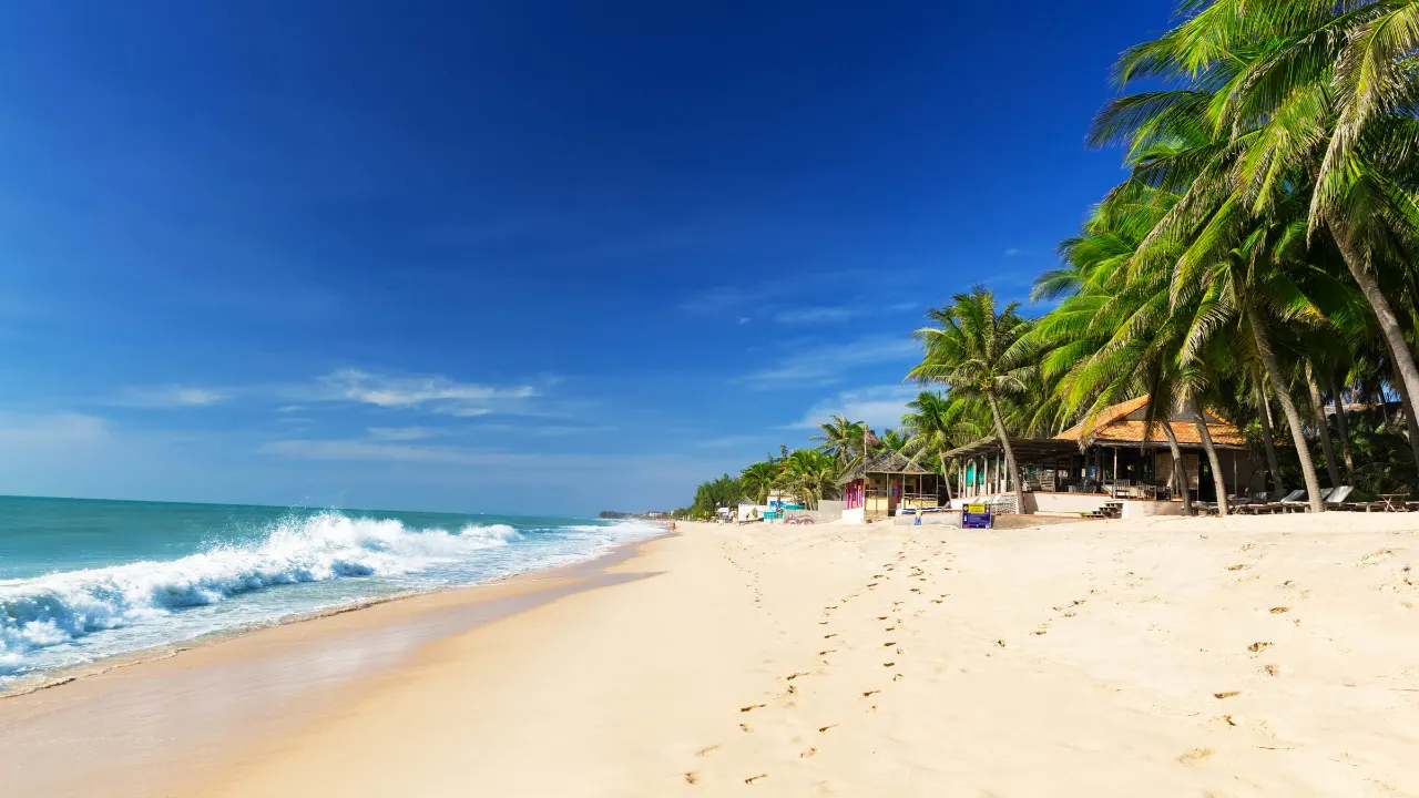 Sandstrand vid Mũi Né Beach Sandstrand vid Mũi Né Beach