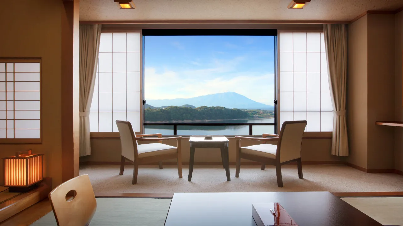 På ett traditionellt onsen-hotell