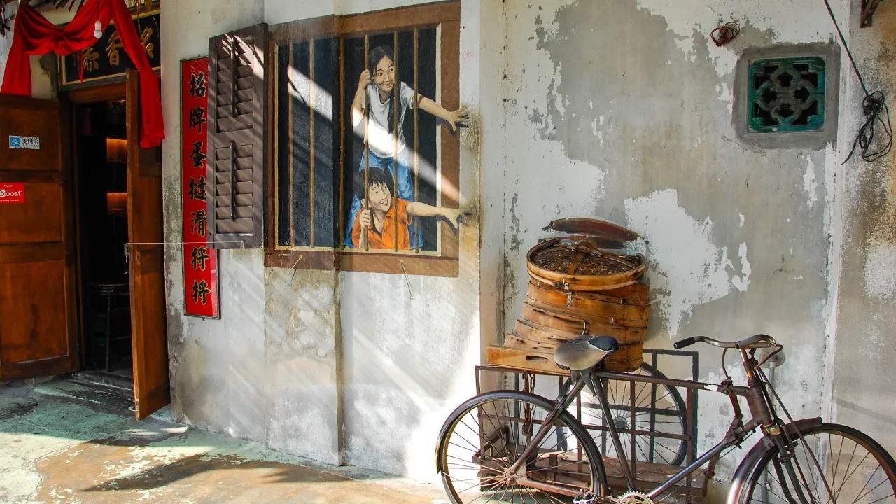 Traditionell cykel i George Town Traditionell cykel i George Town