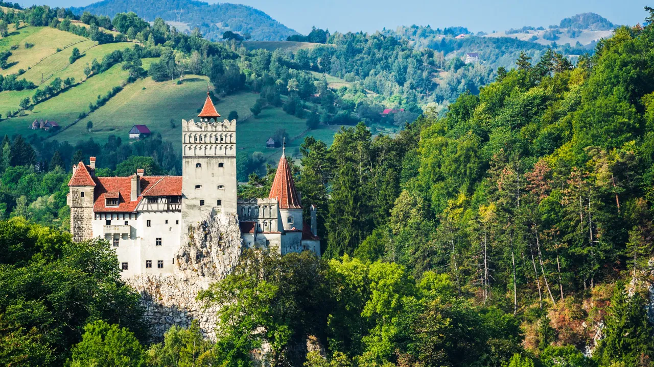 Bran-slottet i Transsylvanien, ofta förknippat med legenden om Dracula