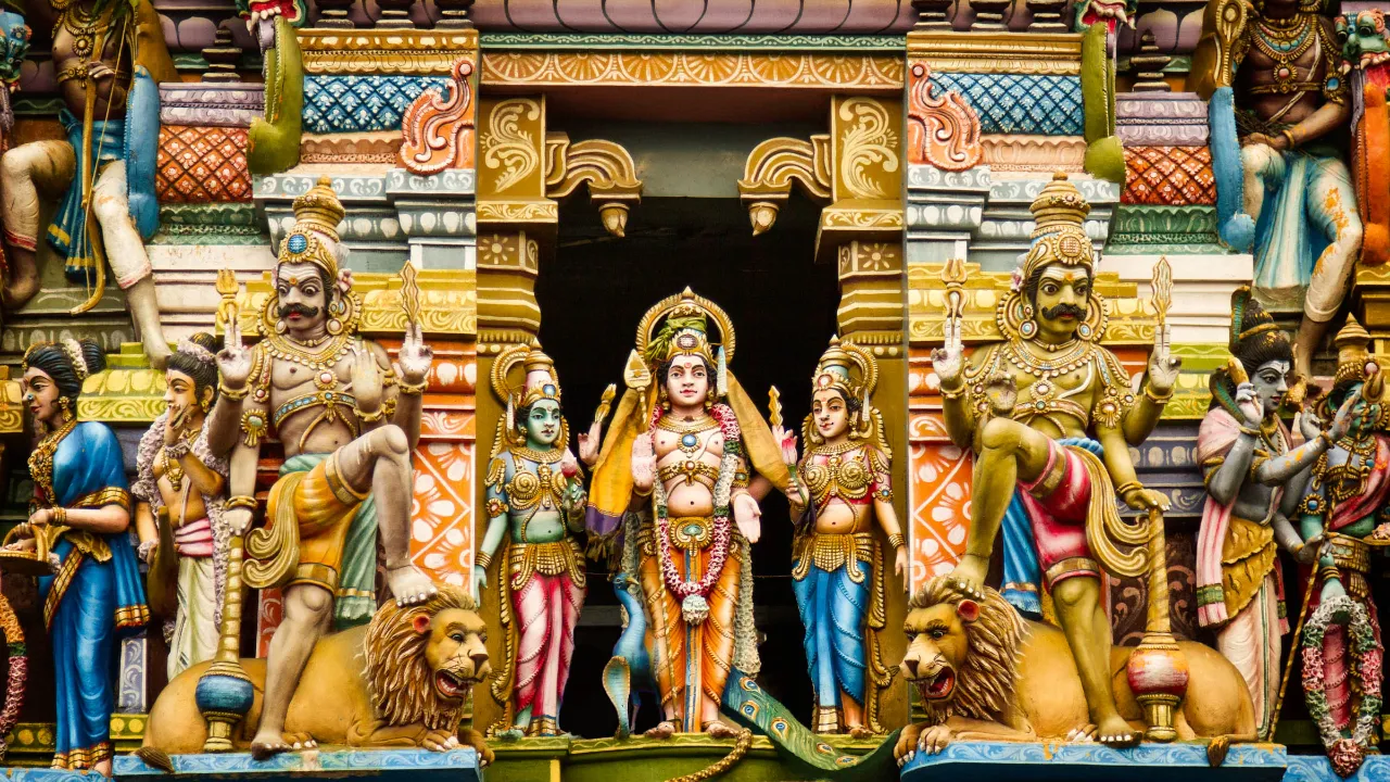 Hinduistisk tempelfasad